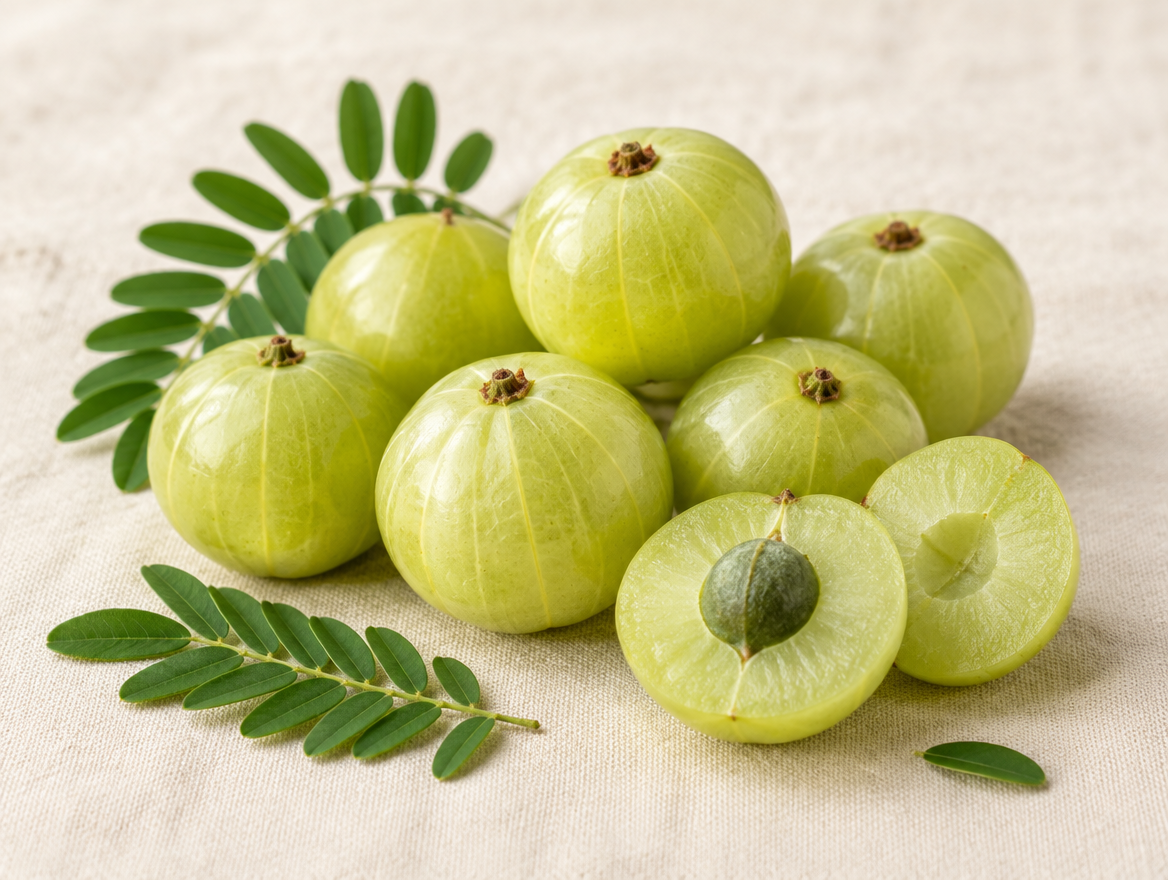 Frutos de amla, la grosella india
